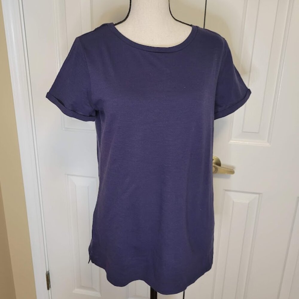 Joules Nessa Navy Cotton Tee Pink Hare Logo NWT Size 8